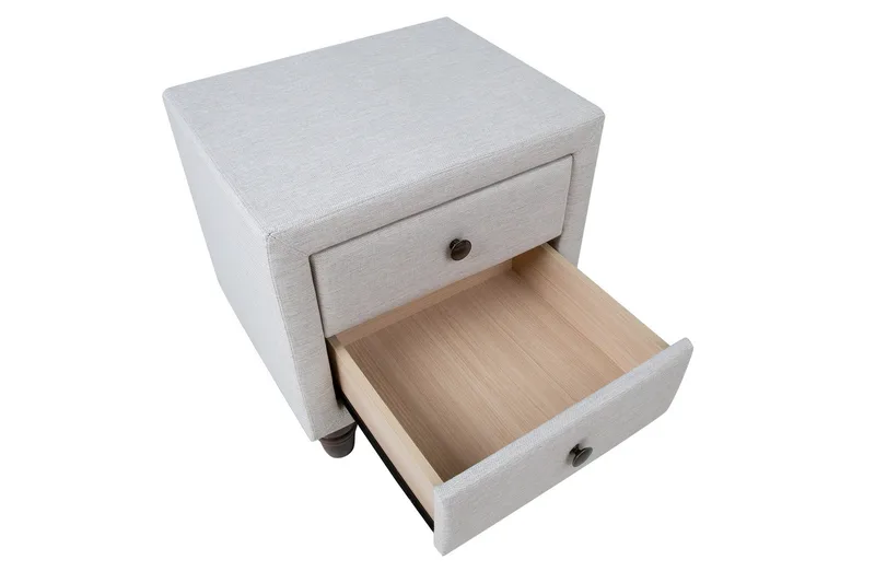 Emilia Sengebord Lys beige - Møbler - Borde - Aflastningsbord - Sengebord