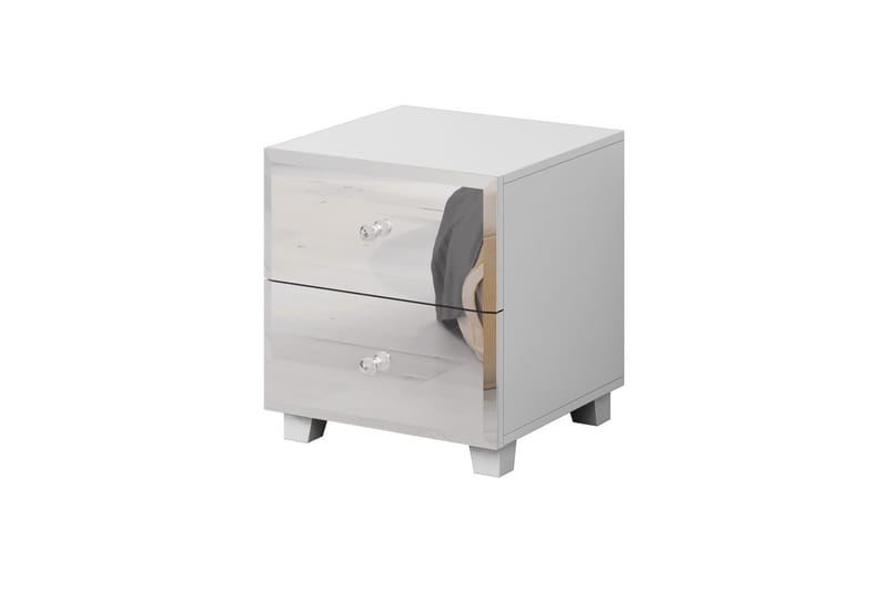 Eshton Sengebord 45x45 cm - Hvid - Møbler - Borde - Aflastningsbord - Sengebord