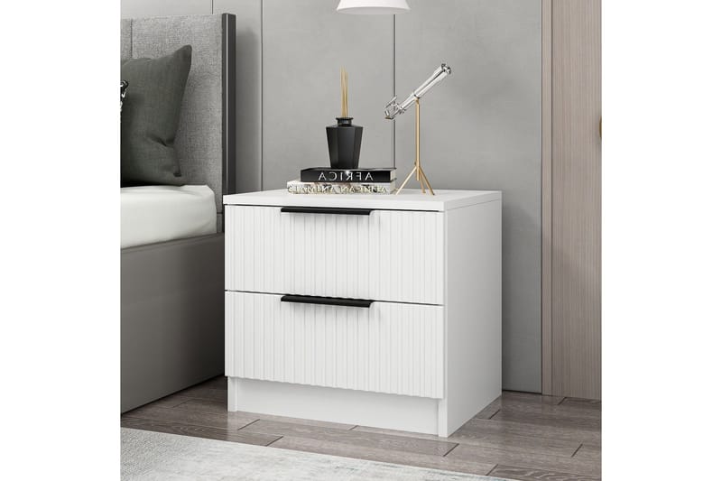 Fruitland Sengebord 54 cm - Hvid - Møbler - Borde - Aflastningsbord - Sengebord