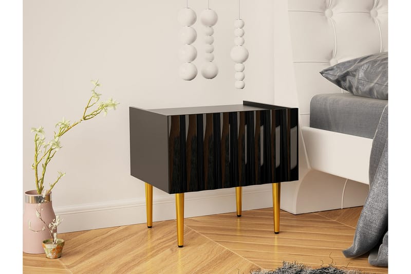 Glenndale Sengebord 50 cm - Sort - Møbler - Borde - Aflastningsbord - Sengebord