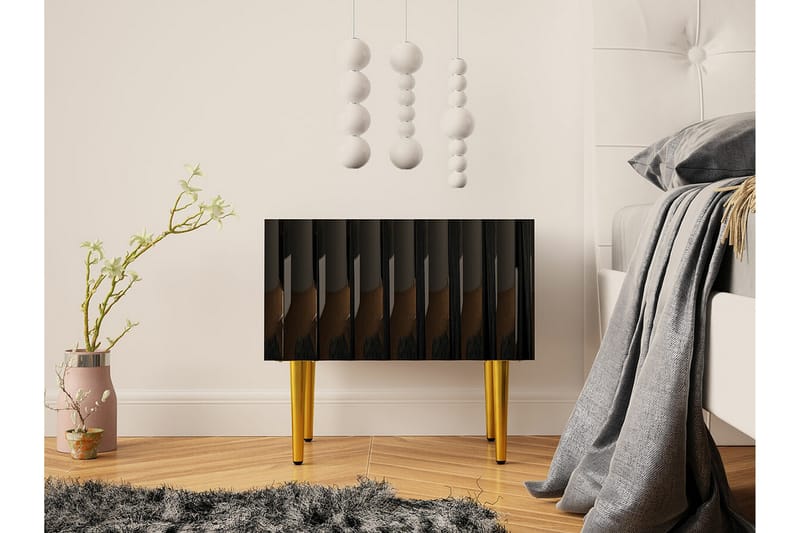 Glenndale Sengebord 50 cm - Sort - Møbler - Borde - Aflastningsbord - Sengebord