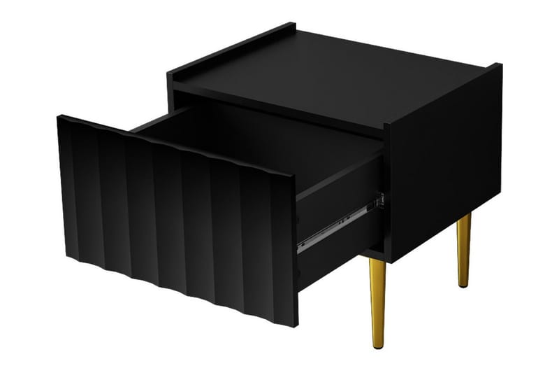Glenndale Sengebord 50 cm - Sort - Møbler - Borde - Aflastningsbord - Sengebord