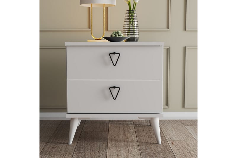 Heibert Sengebord 52 cm - Hvid - Møbler - Borde - Aflastningsbord - Sengebord