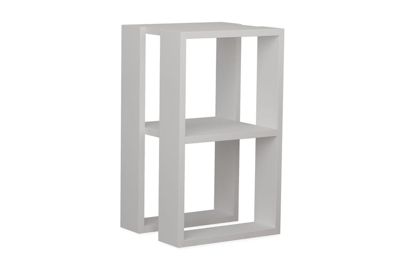 Homitis Sengebord 30 cm med Opbevaring Hylde - Hvid - Møbler - Borde - Aflastningsbord - Sengebord