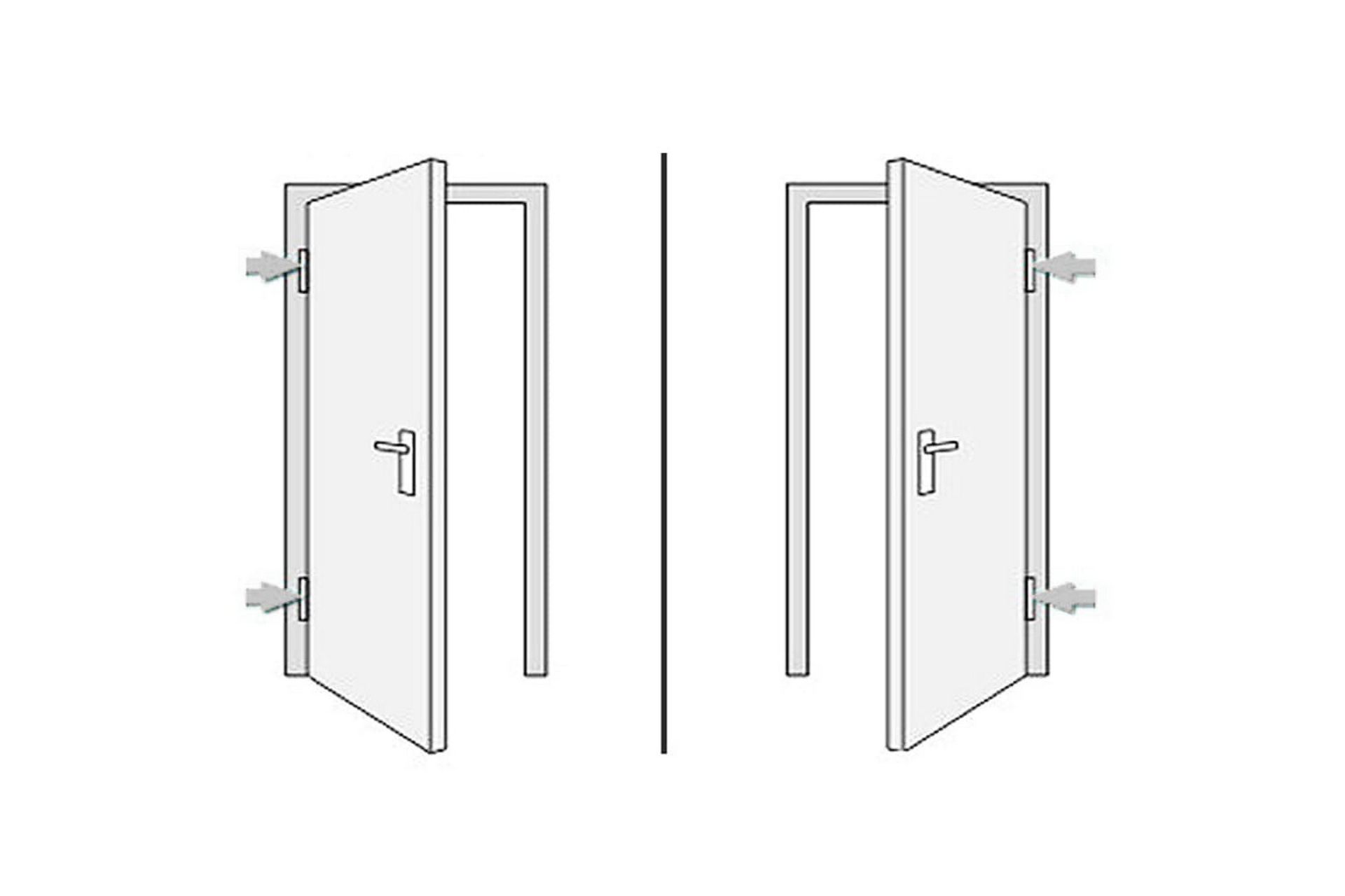 Hoveddør 98 X 208 Cm Antracitgrå - Grå - Møbler - Borde - Aflastningsbord - Sengebord