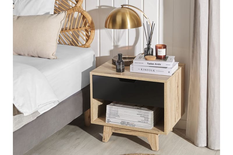 Hultz Sofabord 50 cm - Sort/Lyst Træ - Møbler - Borde - Aflastningsbord - Sengebord