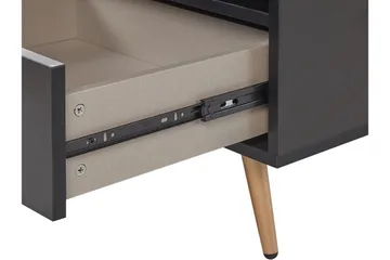 Indio Sengebord 50 cm - Sort/Guld - Møbler - Borde - Aflastningsbord - Sengebord