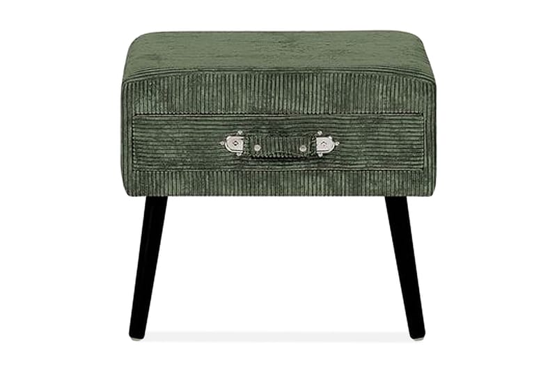 Jalendu Sofabord 50 cm - Grøn/Kunstlæder - Sengebord