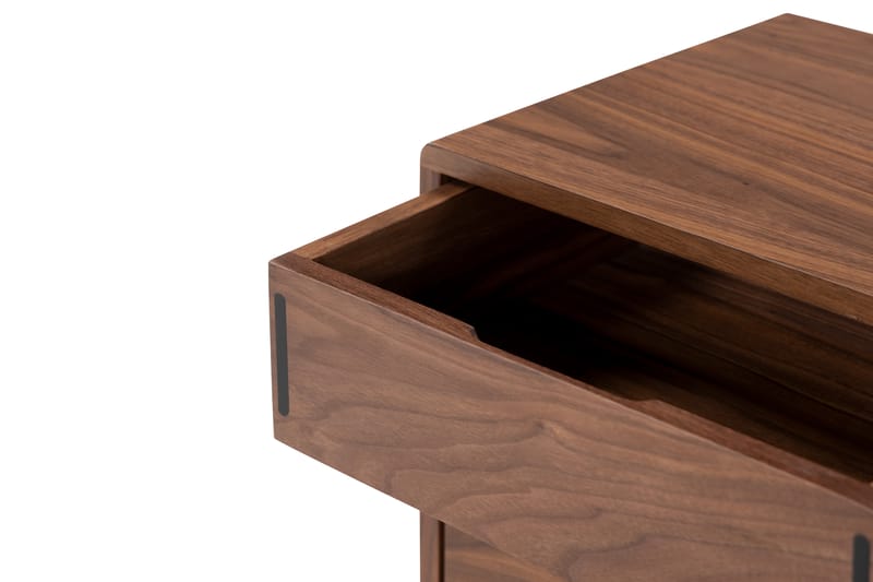 Jerup Sengebord 32x40 cm Venstre Massiv Valnød - Brun - Møbler - Borde - Aflastningsbord - Sengebord