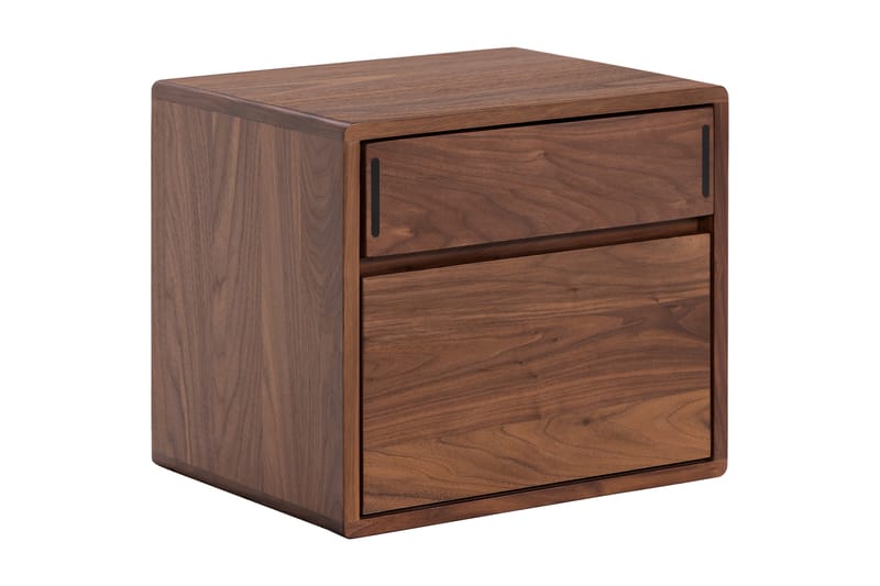 Jerup Sengebord 32x40 cm Venstre Massiv Valnød - Brun - Møbler - Borde - Aflastningsbord - Sengebord