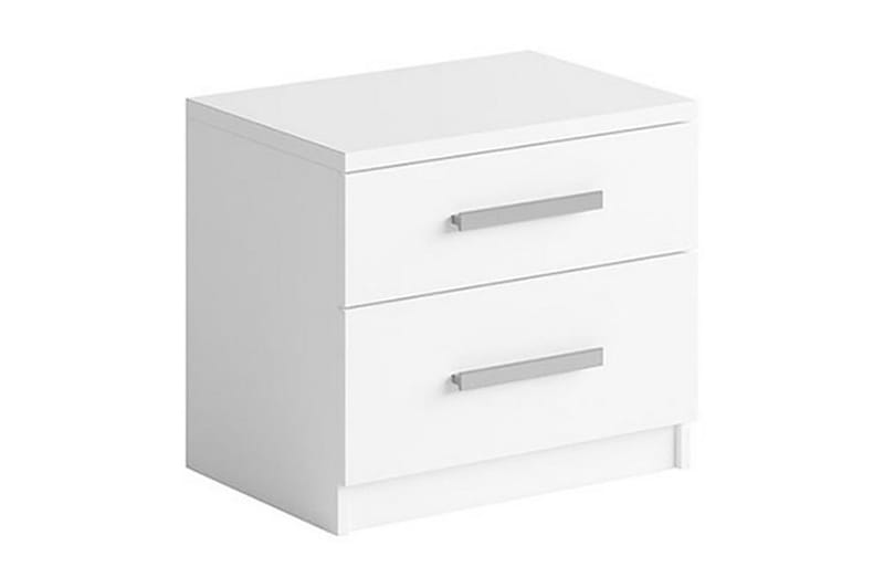 Julissa Sengebord 50 cm med Opbevaring 2 Skuffer - Hvid - Møbler - Borde - Aflastningsbord - Sengebord
