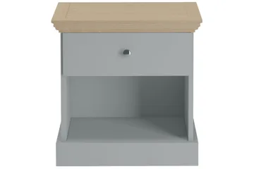 Jundapah Natbord 45x35 cm - Grå/Brun - Møbler - Borde - Aflastningsbord - Sengebord
