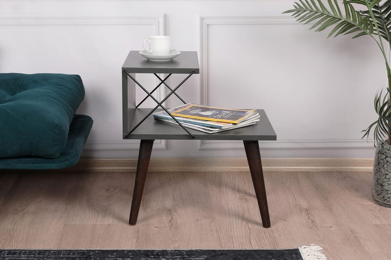 Kaysie Sengebord 50 cm - Antracit - Møbler - Borde - Aflastningsbord - Sengebord