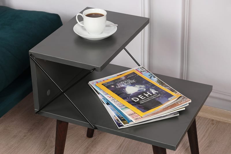 Kaysie Sengebord 50 cm - Antracit - Møbler - Borde - Aflastningsbord - Sengebord