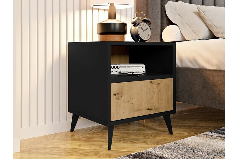 Kintore Sengebord 47 cm - Sort - Møbler - Borde - Aflastningsbord - Sengebord