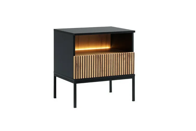 Klinkerville Sengebord 54 cm, Sort