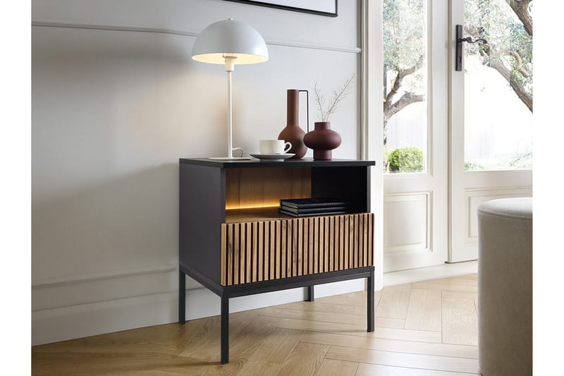 Klinkerville Sengebord 54 cm - Sort - Møbler - Borde - Aflastningsbord - Sengebord