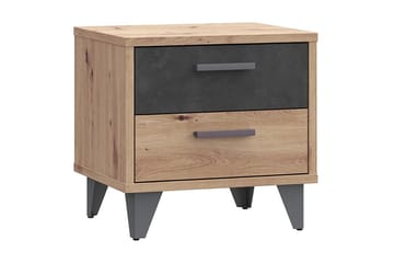 Kocherinovo Sengebord 42x50 cm - Brun/Grå - Møbler - Borde - Aflastningsbord - Sengebord