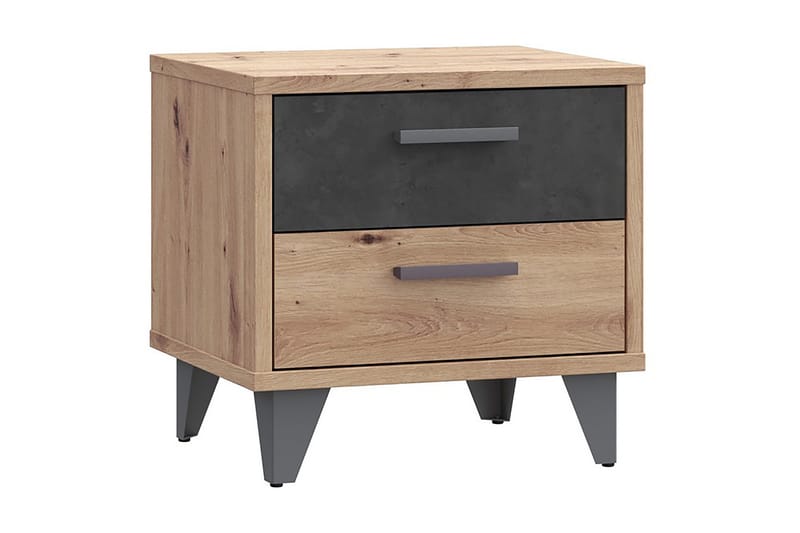 Kocherinovo Sengebord 42x50 cm - Brun/Grå - Møbler - Borde - Aflastningsbord - Sengebord