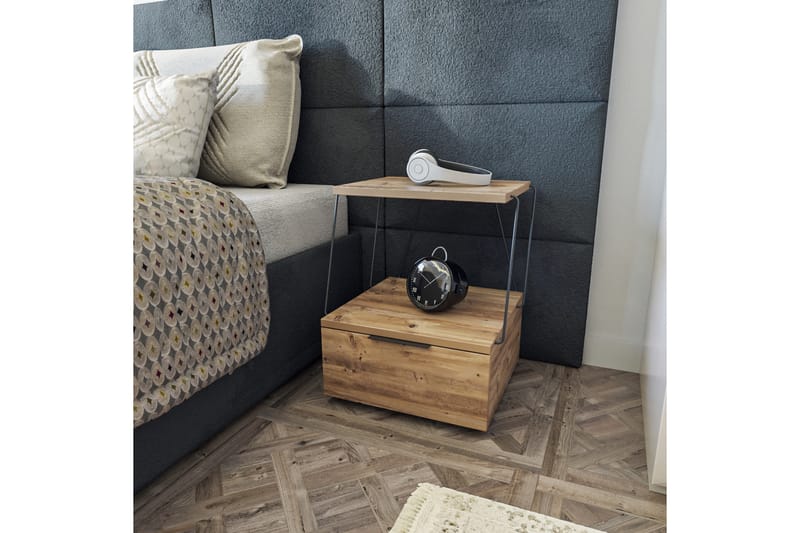 Kondu Sengebord 42x41 cm - Natur - Møbler - Borde - Aflastningsbord - Sengebord