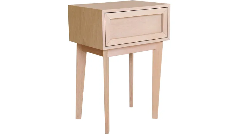 Sengebord Korsen, Hvidpigmenteret eg