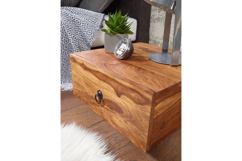 Krams Sengebord 40 cm med Opbevaring Skuffe - Massivt Træ - Møbler - Borde - Aflastningsbord - Sengebord