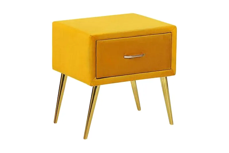 Larochelle Sengebord - Gul - Møbler - Borde - Aflastningsbord - Sengebord