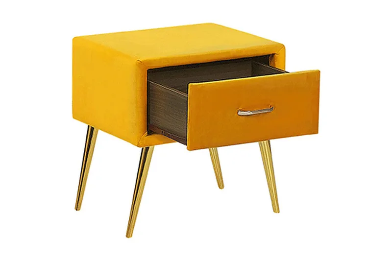 Larochelle Sengebord - Gul - Møbler - Borde - Aflastningsbord - Sengebord