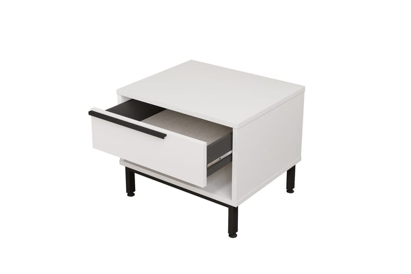 Liyakat Sengebord 53,6 cm - Hvid - Møbler - Borde - Aflastningsbord - Sengebord