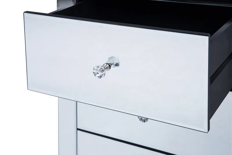 Lorris Sengebord 30 cm - Sølv - Møbler - Borde - Aflastningsbord - Sengebord