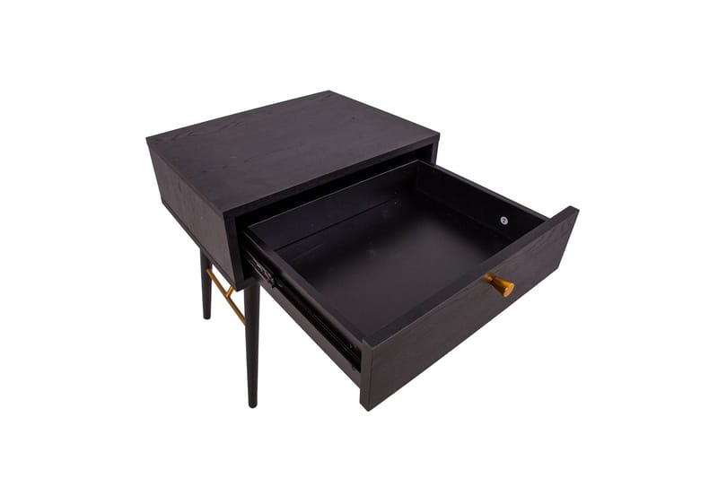 Luxemburg Sengebord Sort/Kobber - Møbler - Borde - Aflastningsbord - Sengebord