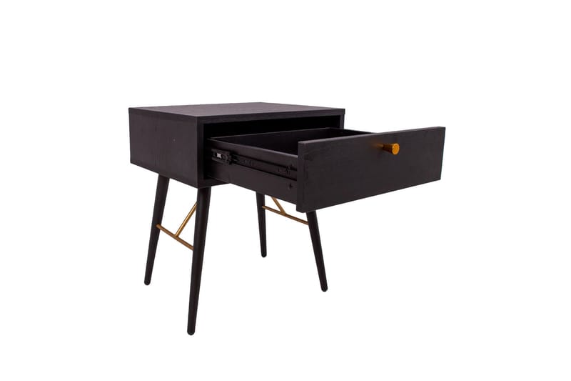 Luxemburg Sengebord Sort/Kobber - Møbler - Borde - Aflastningsbord - Sengebord