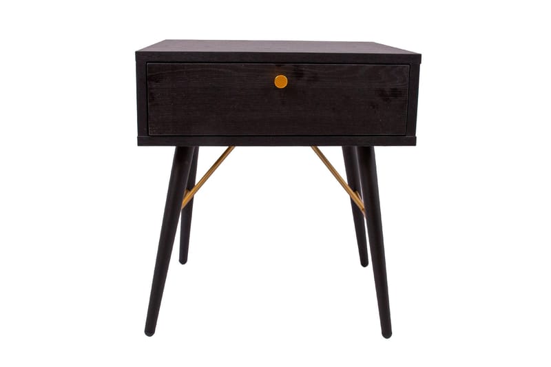 Luxemburg Sengebord Sort/Kobber - Møbler - Borde - Aflastningsbord - Sengebord