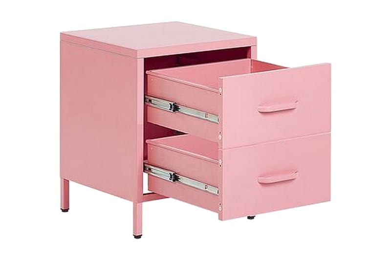 Malavin Sengebord 43 cm - Stål/Lyserød - Møbler - Borde - Aflastningsbord - Sengebord