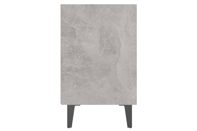 sengebord med metalben 40x30x50 cm betongrå - Grå - Møbler - Borde - Aflastningsbord - Sengebord