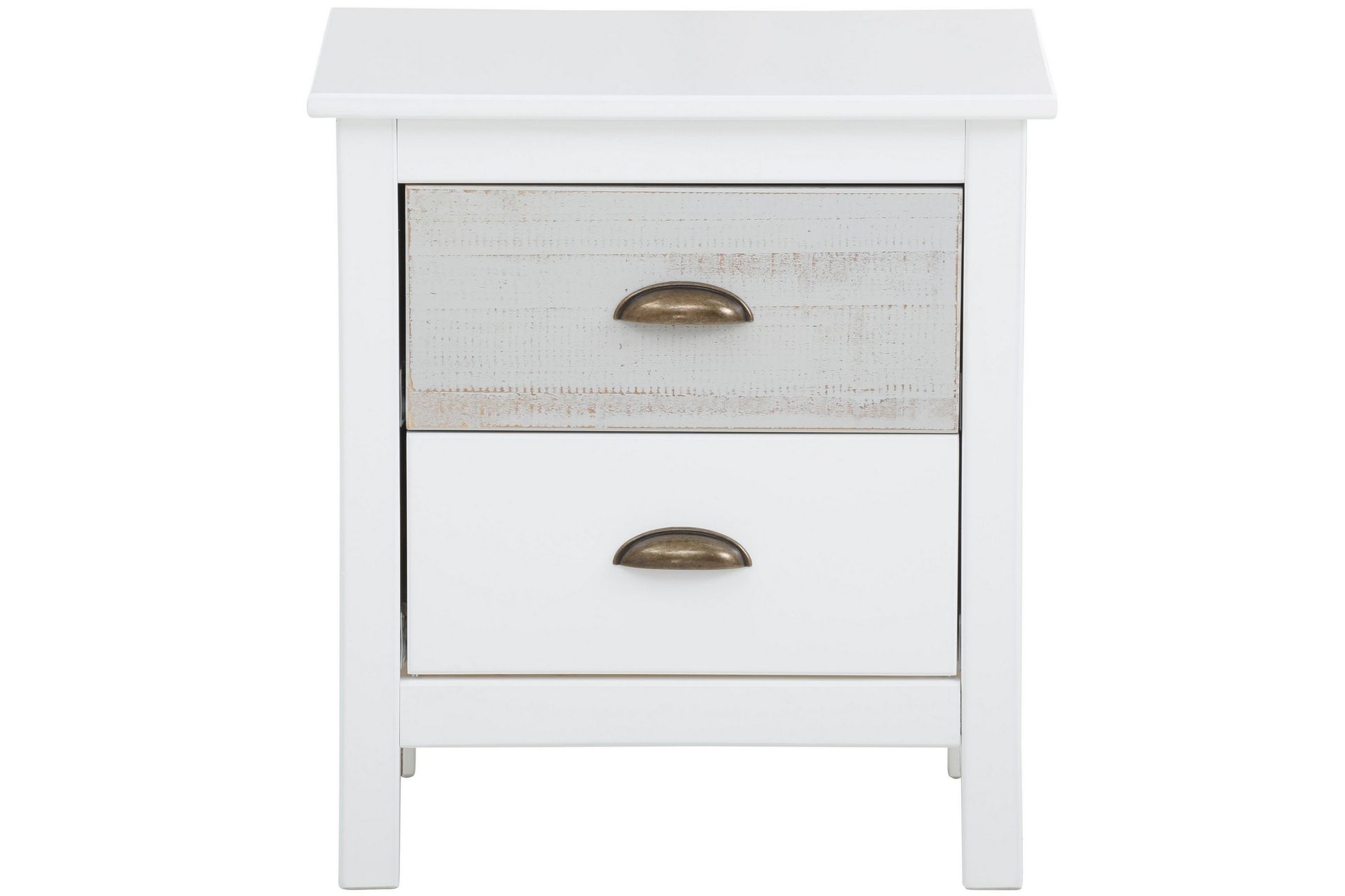 Meridian Sengebord 120 cm - Hvid/Lysegrå - Møbler - Borde - Aflastningsbord - Sengebord