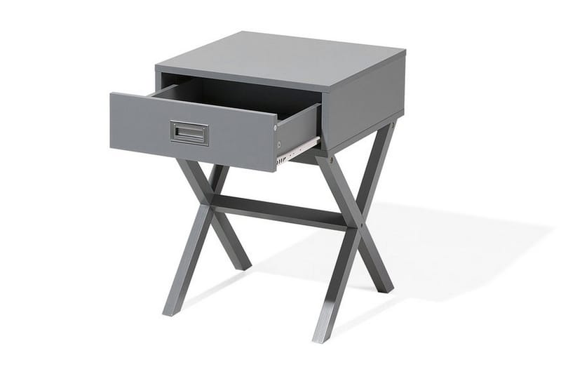 Mondejar Sengebord 40 cm med Opbevaring Skuffe - Grå - Møbler - Borde - Aflastningsbord - Sengebord