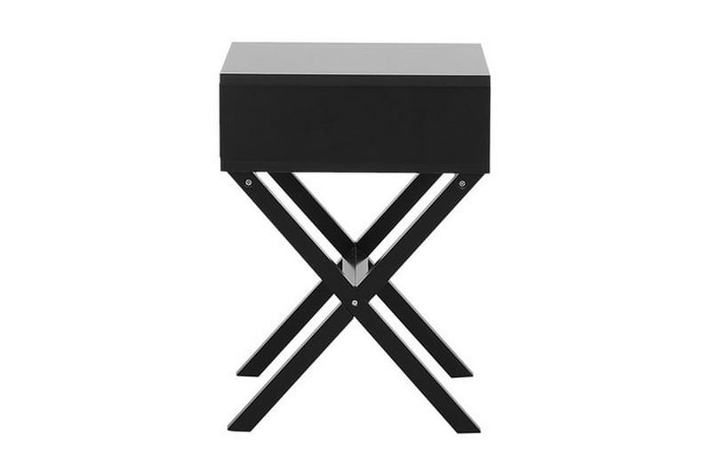 Mondejar Sengebord 40 cm med Opbevaring Skuffe - Sort - Møbler - Borde - Aflastningsbord - Sengebord