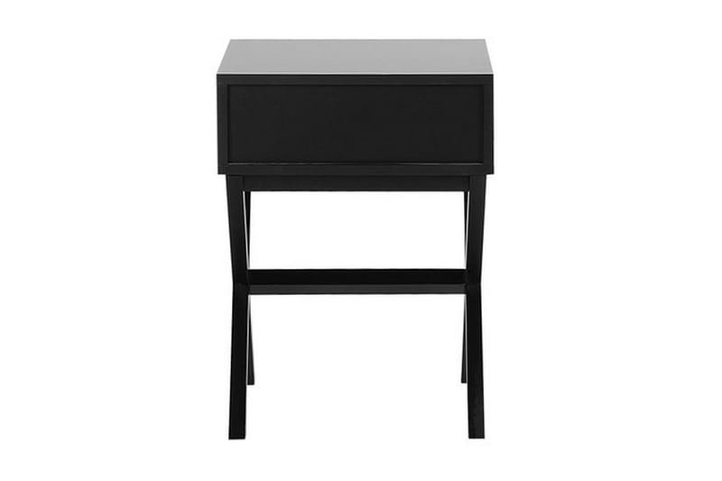 Mondejar Sengebord 40 cm med Opbevaring Skuffe - Sort - Møbler - Borde - Aflastningsbord - Sengebord