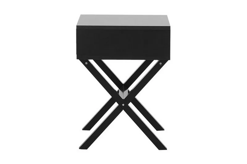 Mondejar Sengebord 40 cm med Opbevaring Skuffe - Sort - Møbler - Borde - Aflastningsbord - Sengebord