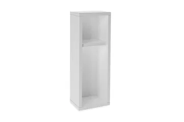 Myrvallen Sengebord 15 cm med Opbevaring 2 Hylder - Hvid - Møbler - Borde - Aflastningsbord - Sengebord