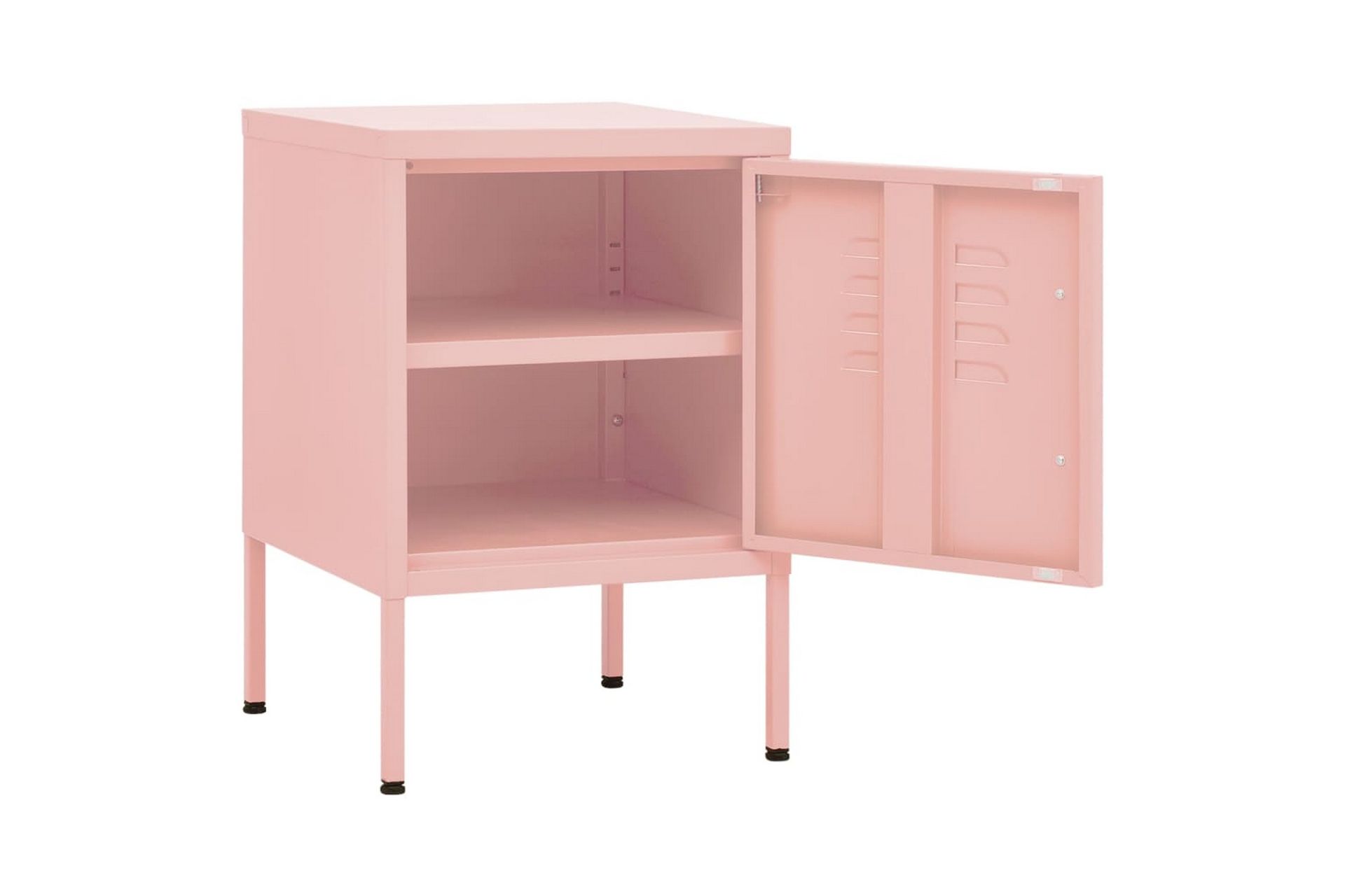 natbord 35x35x51 cm stål pink - Lyserød - Møbler - Borde - Aflastningsbord - Sengebord