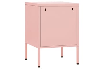 natbord 35x35x51 cm stål pink - Lyserød - Møbler - Borde - Aflastningsbord - Sengebord