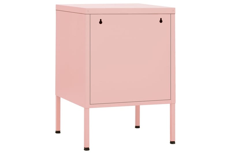 natbord 35x35x51 cm stål pink - Lyserød - Sengebord