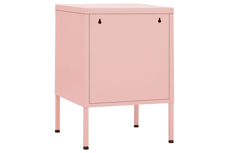 natbord 35x35x51 cm stål pink - Lyserød - Møbler - Borde - Aflastningsbord - Sengebord