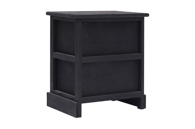 Natbord 38 X 28 X 45 Cm Kejsertræ Sort - Sort - Møbler - Borde - Aflastningsbord - Sengebord