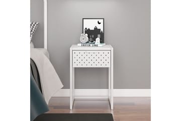 natbord 38x35x54 cm stål hvid - Hvid - Møbler - Borde - Aflastningsbord - Sengebord