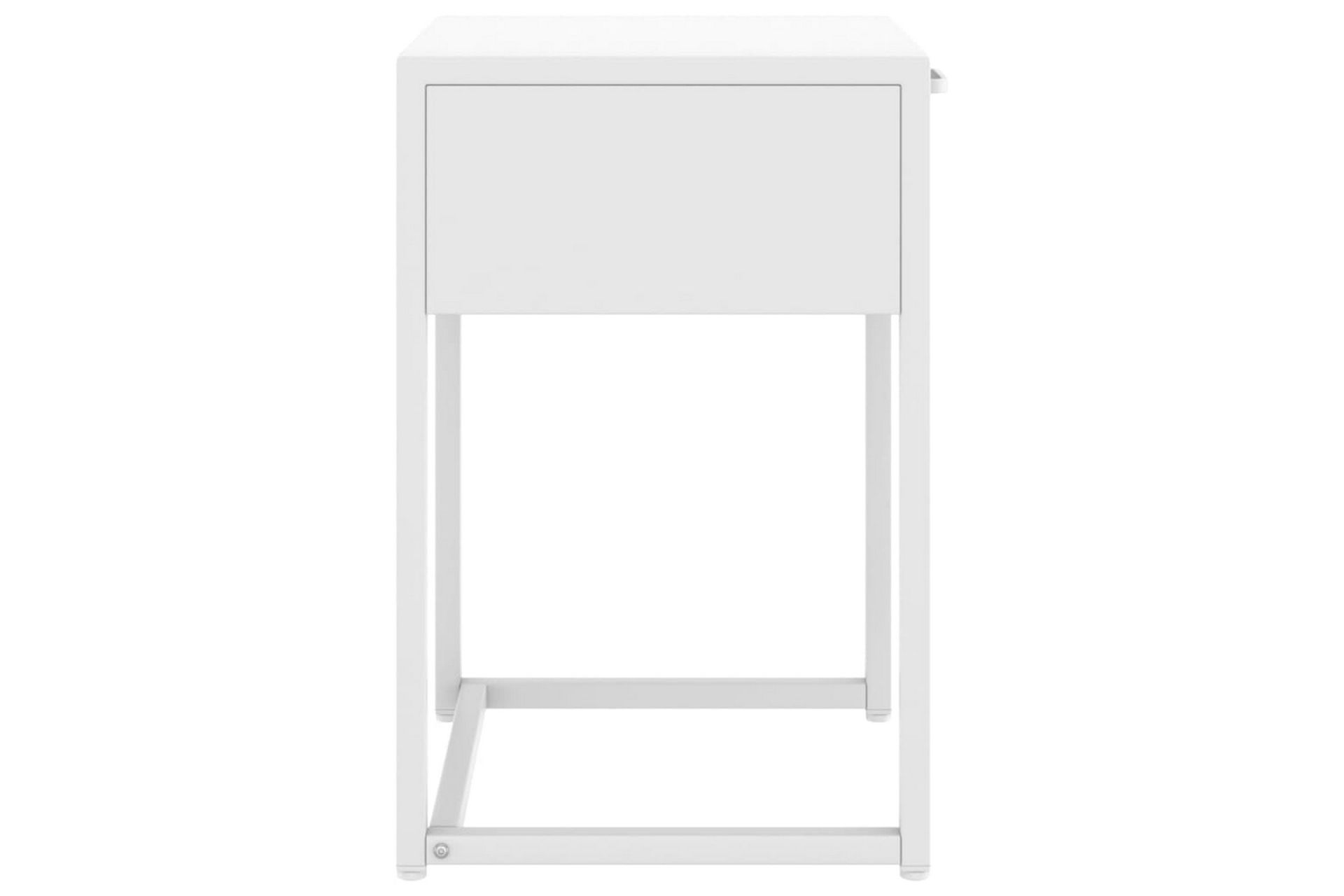 natbord 38x35x54 cm stål hvid - Hvid - Møbler - Borde - Aflastningsbord - Sengebord