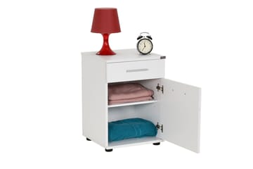 Natbord Hvid - Møbler - Borde - Aflastningsbord - Sengebord