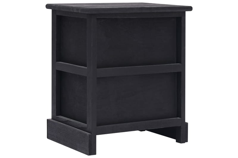 Natborde 2 Stk. 38 X 28 X 45 Cm Kejsertræ Sort - Sort - Møbler - Borde - Aflastningsbord - Sengebord
